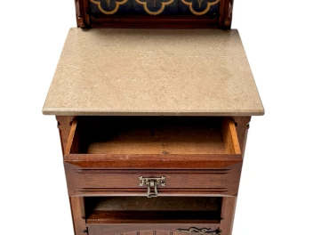 Two Arts & Crafts Nightstands by Gustave Serrurier-Bovy, 1900s